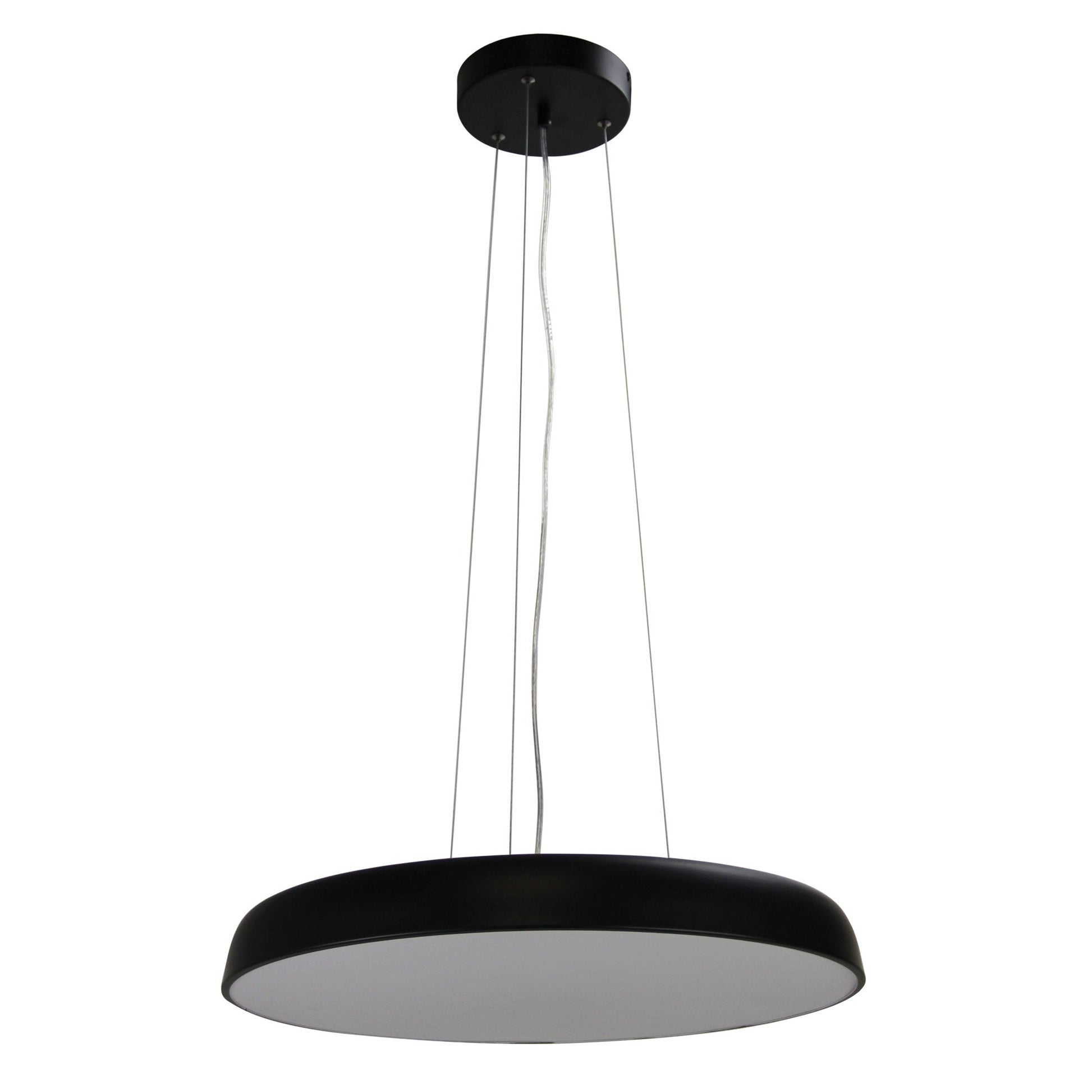 Madison LED Pendant Black 560mm - OL60451/56BK-LED Pendants-Oriel Lighting