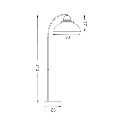 Manor Floor Lamp Weathered Brass - LL-27-0066WB-Floor Lamps-Lexi Lighting