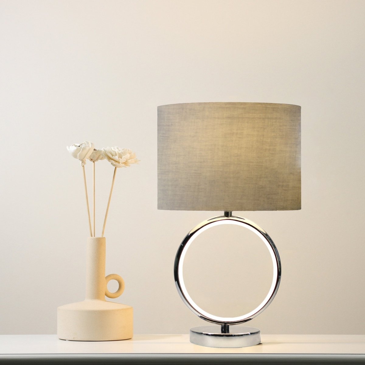 Marie Table Lamp - Chrome-Home & Garden > Lighting-Dropli