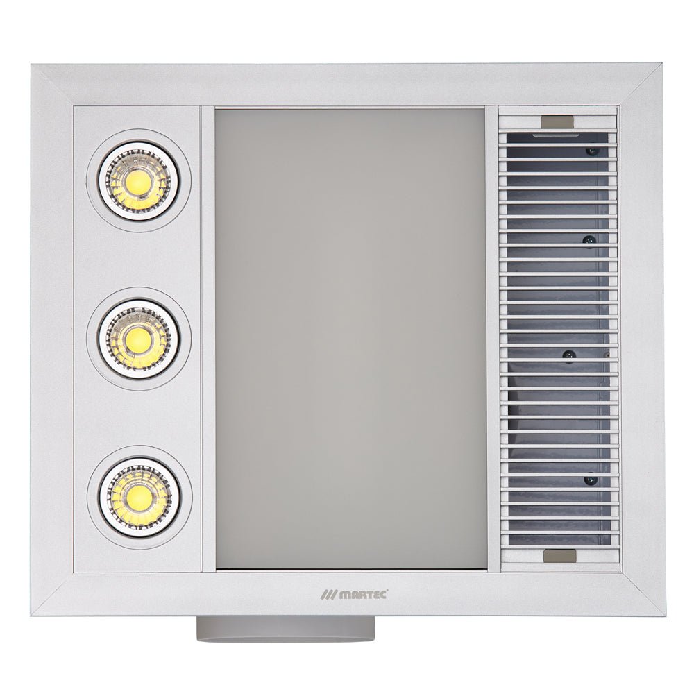 Martec Linear Mini 3 in 1 Bathroom Heater With Exhaust Fan And LED Lights-Bathroom Heaters-Martec