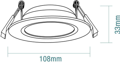 Martec Prime 10W Tricolour Low Profile LED Downlight Martec, LED Downlight, martec-prime-10w-tricolour-led-downlight