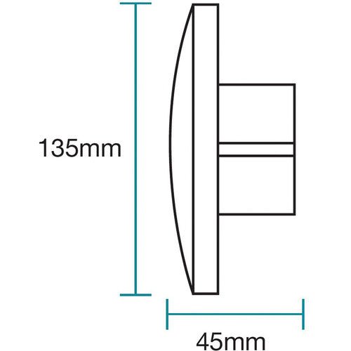 Martec TORINO 6W Tri-Colour Indoor/Outdoor LED Wall Light-Exterior Wall Lights-Martec