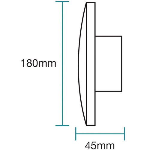 Martec TORINO 9W Tri-Colour Indoor/Outdoor LED Wall Light-Exterior Wall Lights-Martec