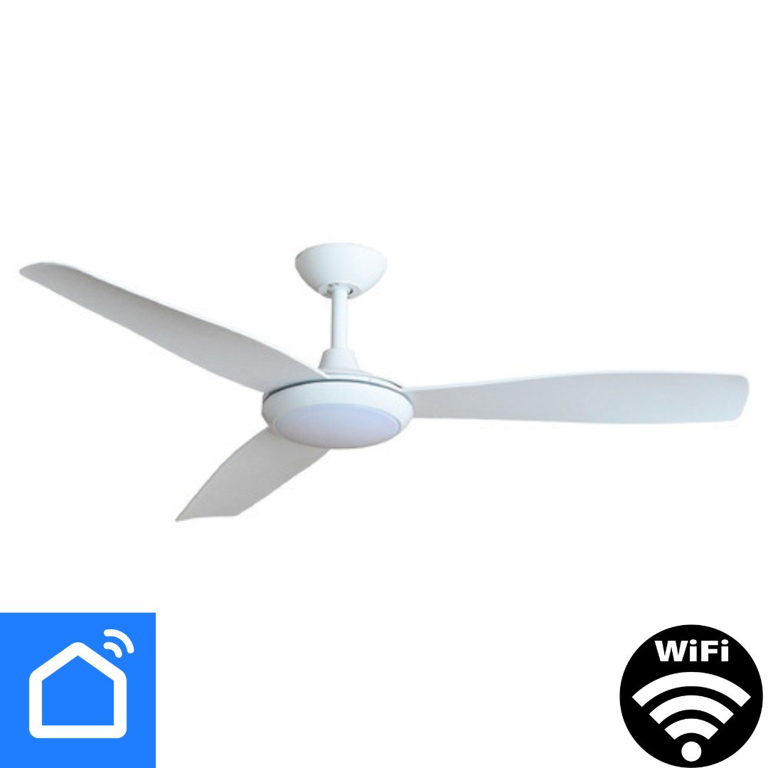 Martec VIPER 132cm 3 Blade Wifi Smart DC Ceiling Fan with remote control & LED Light-Ceiling Fan-Martec