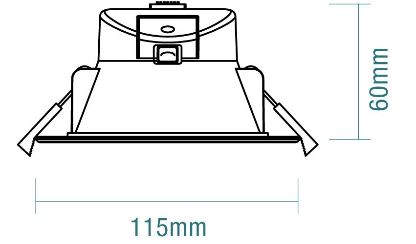 Martec Vito 9W Tricolour LED Downlight-LED Downlight-Martec