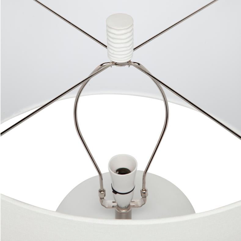 Matisse Table Lamp - White w White Shade--Cafe Lighting and Living