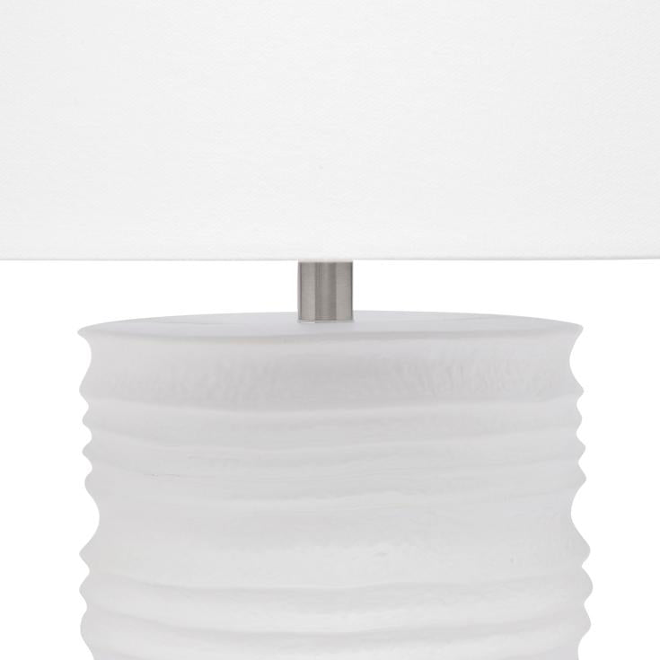 Matisse Table Lamp - White w White Shade--Cafe Lighting and Living