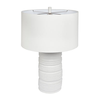 Matisse Table Lamp - White w White Shade--Cafe Lighting and Living