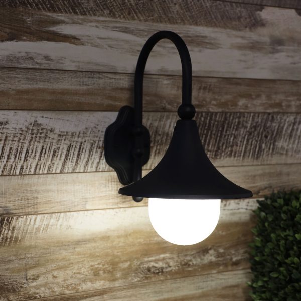 Moca 1 Light Wall Light Black - OL7865BK-Exterior Wall Lights-Oriel Lighting