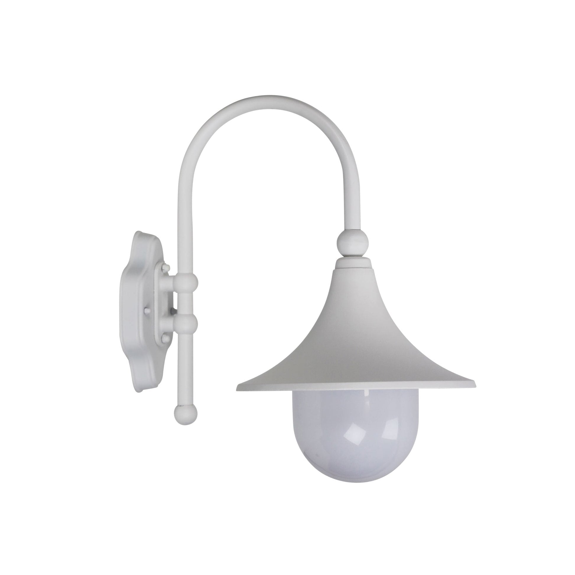 Moca 1 Light Wall Light White - OL7865WH-Exterior Wall Lights-Oriel Lighting