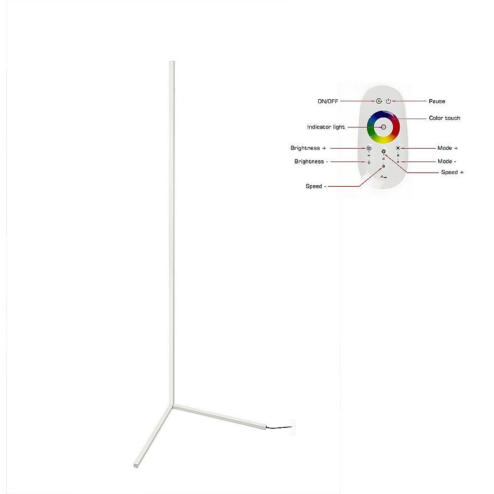 Minimalist RGB Coloured LED Corner Floor Lamp - Mood Lighting-Lamps-Dropli