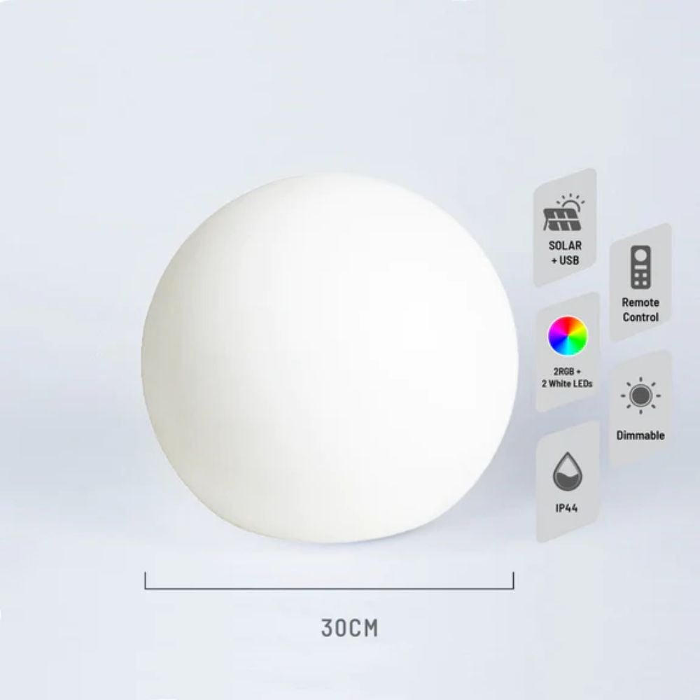 MOOD - LED Mood Light Ball - 30cm solar + DC Power-OUTDOOR-Lexi Lighting