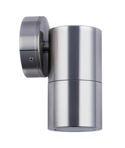 MR16 12V Exterior Single Fixed Wall Pillar Light Titanium IP65 - PM1FT-Exterior Wall Lights-CLA Lighting