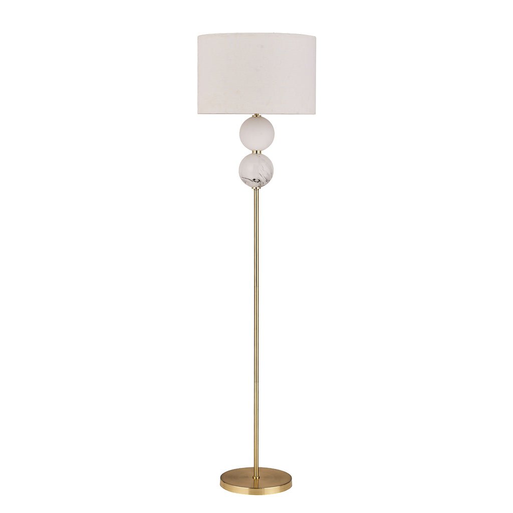 Murano 1 Light Floor Lamp Brass - LL-27-0206BS-Floor Lamps-Lexi Lighting