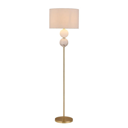 Murano 1 Light Floor Lamp Brass - LL-27-0206BS-Floor Lamps-Lexi Lighting