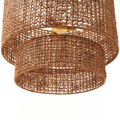 Cafe Lighting NAVARRE Rattan Pendant-Chandeliers-Cafe Lighting and Living