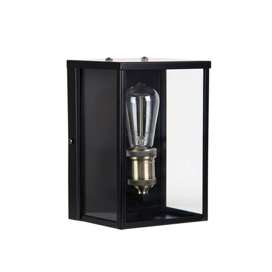 Oakland 1 Light Outdoor Wall Light Black - SL64908BK-Exterior Wall Lights-Oriel Lighting