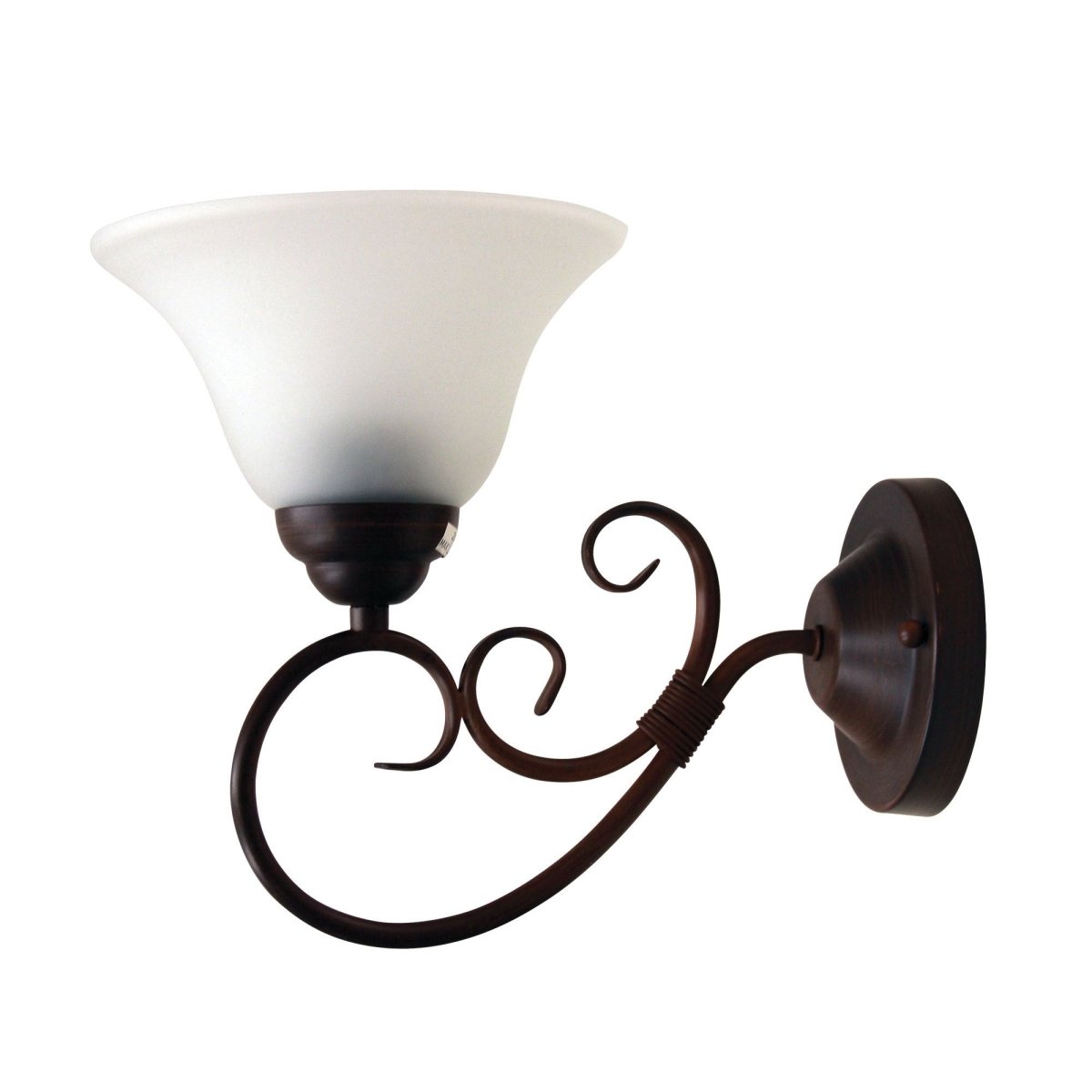 Oriel GASTON - 1 Light Frost Interior Wall Light-WALL LAMPS-Oriel Lighting