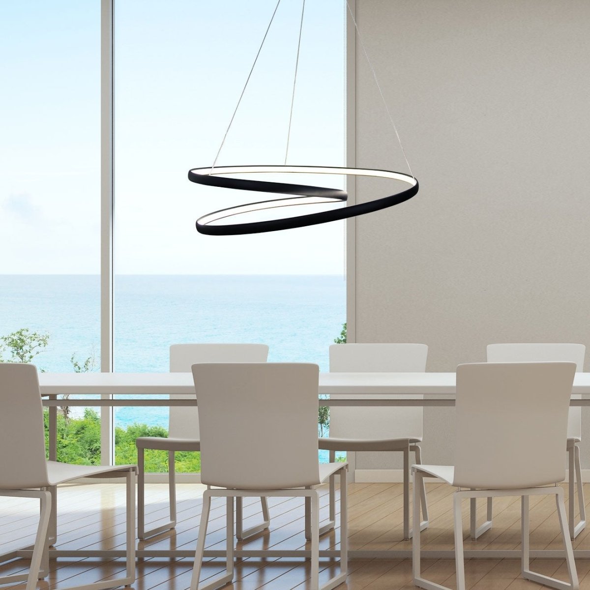 Oriel INFINITY - 50W Modern LED Spiral Ring Pendant - 4000K Kopy, PENDANTS, oriel-infinity-50w-modern-led-spiral-ring-pendant-4000k