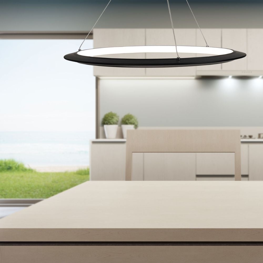 SATURN - 24W Tri-colour LED Dimmable Pendant Light Oriel Lighting, PENDANTS, oriel-saturn