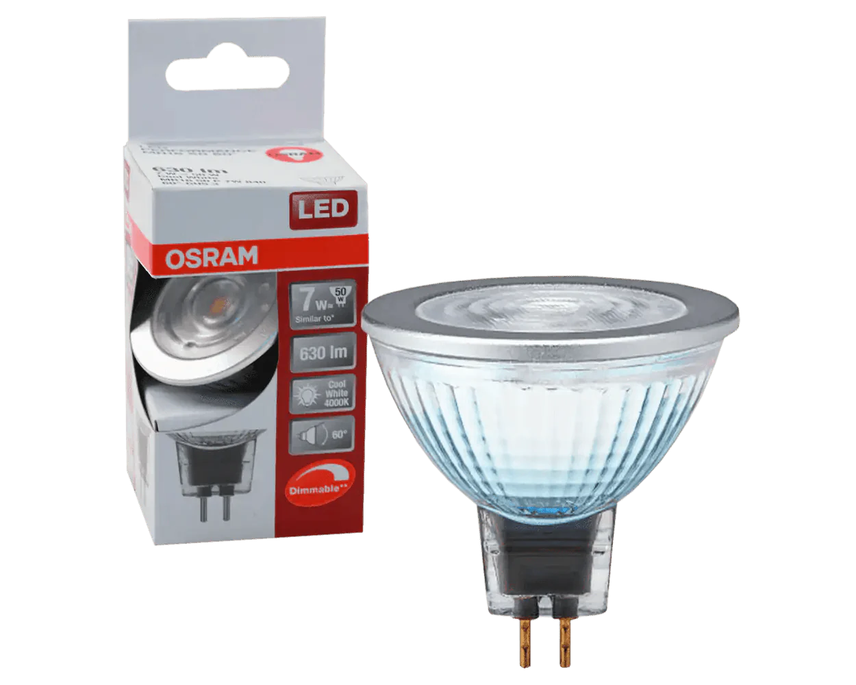 Osram/Ledvance 7.5W Dimmable 12V LED Downlight Globe - Pack of 4-LED Globes-Osram