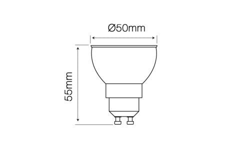 Pack of 5 - 8W = 60W LED GU10 LED Globe Dropli, LED Globes, pack-of-5-qzao-8w-gu10