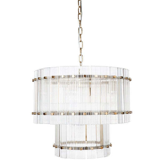 Paloma Pendant - 2 Tier Brass-Pendant Light-Cafe Lighting and Living