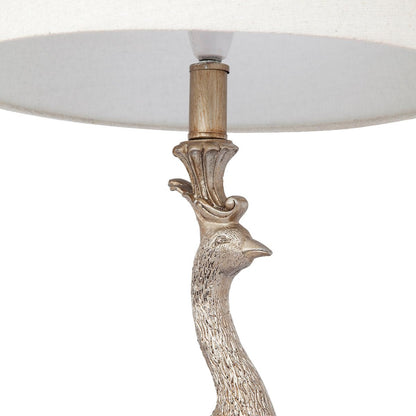 Peacock Table Lamp - Champagne Gold--Cafe Lighting and Living