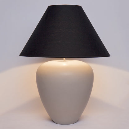 Picasso Table Lamp - Natural w Black Shade--Cafe Lighting and Living