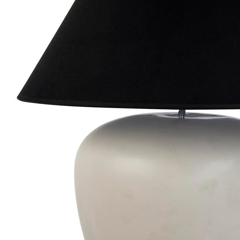 Picasso Table Lamp - Natural w Black Shade--Cafe Lighting and Living