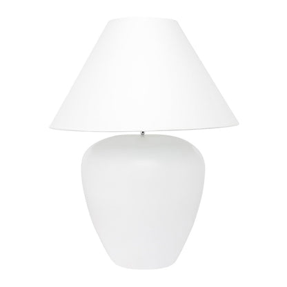 Picasso Table Lamp - White w White Shade--Cafe Lighting and Living