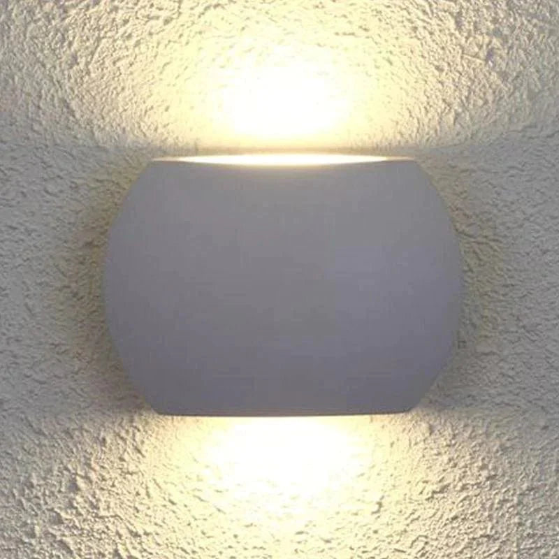 REMO 10W LED Curved Up/Down Wall Light-Exterior Wall Light-Qzao