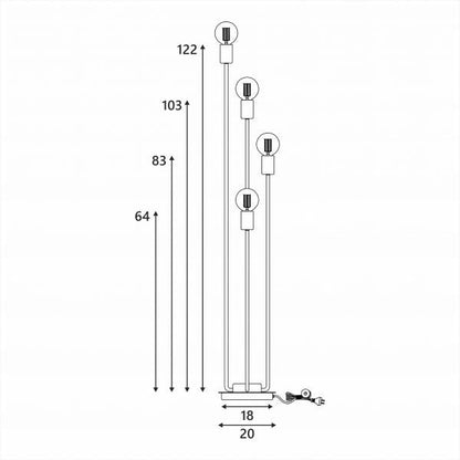 Roma Floor Lamp - LL-27-0113-Floor Lamps-Lexi Lighting