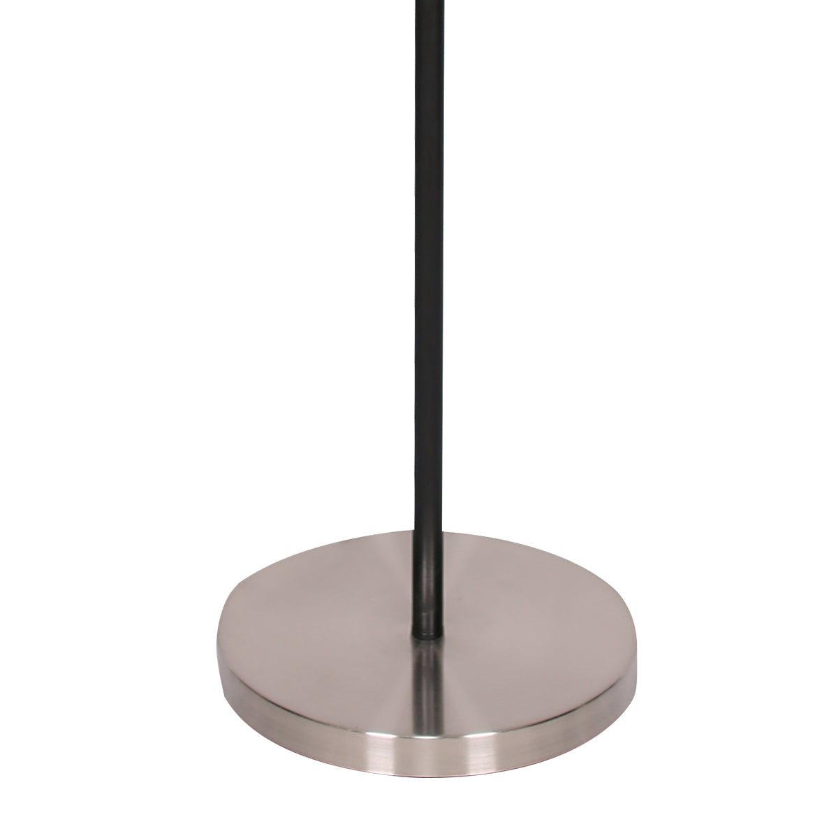 Sarantino 3-Shade Metal Floor Lamp Nickel & Matte Black Finish-Home & Garden > Lighting-Koala Lamps and Lighting