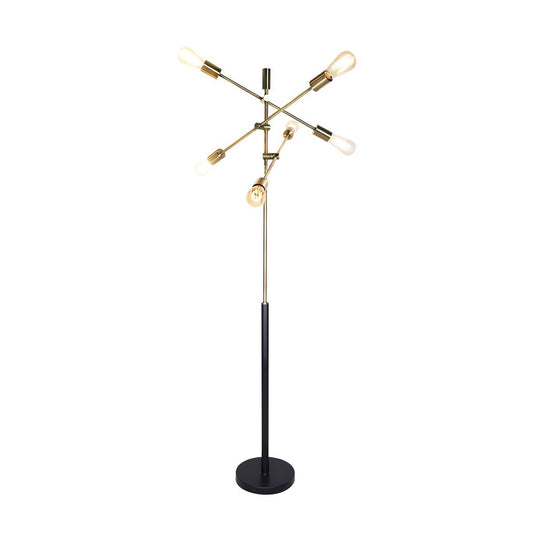 Sarantino 6-Light Metal Sputnik Floor Lamp-Home & Garden > Lighting-Koala Lamps and Lighting