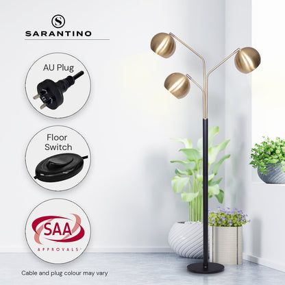 Sarantino Adjustable 3-Arm Arc Lamp-Home & Garden > Lighting-Koala Lamps and Lighting