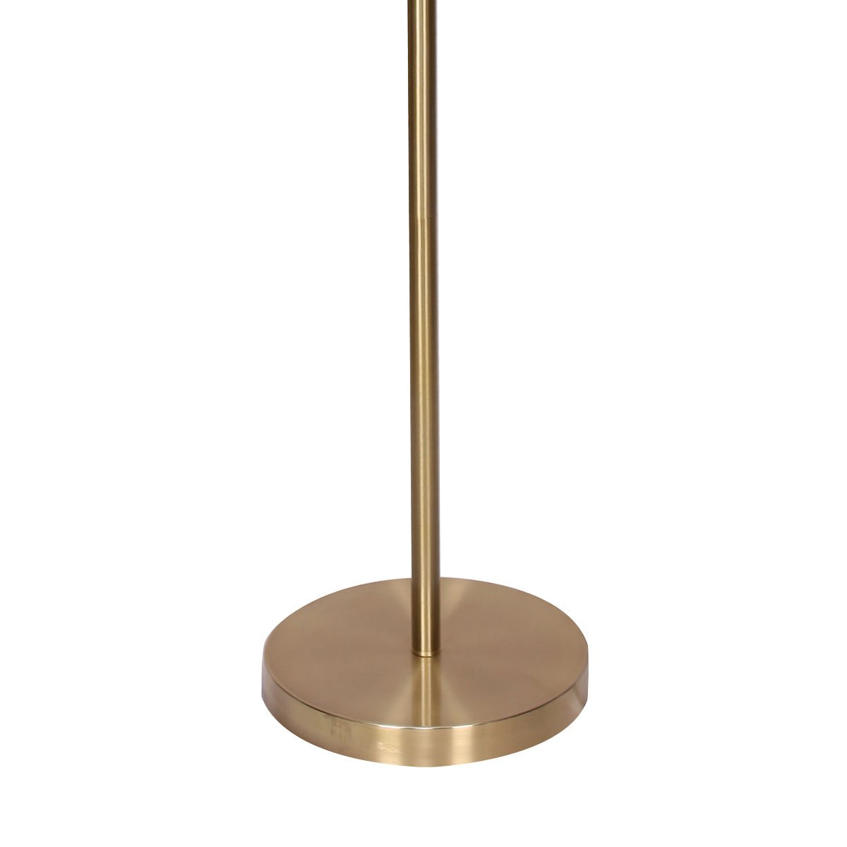 Sarantino Brushed Gold Height-Adjustable Metal Floor Lamp-Home & Garden > Lighting-Koala Lamps and Lighting