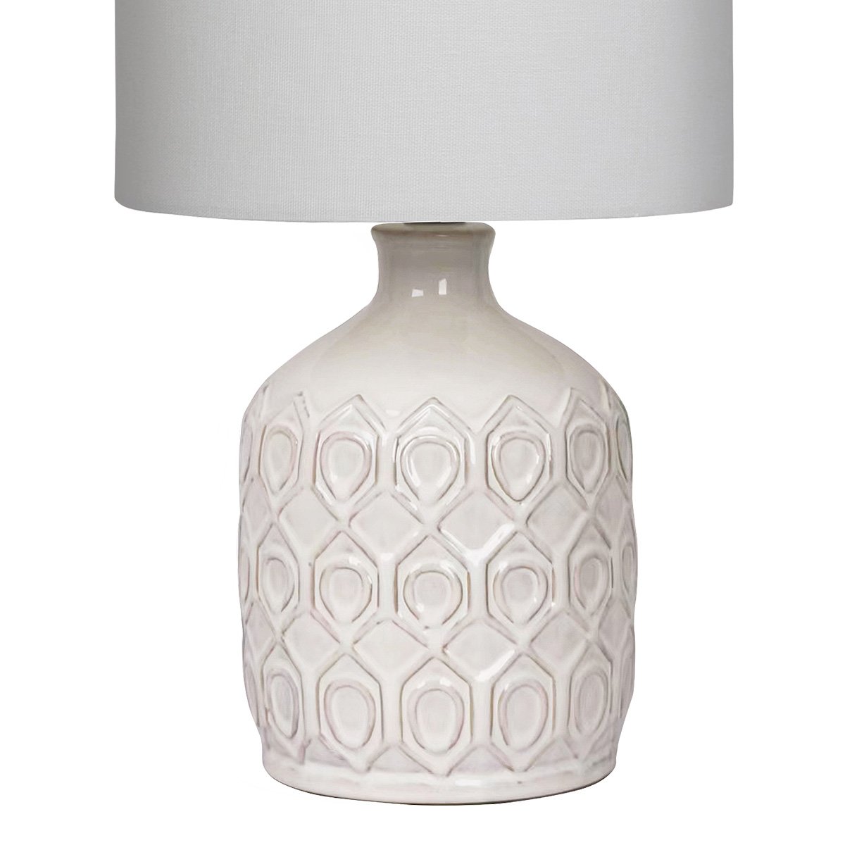 Sarantino Ceramic Table Lamp In Cream-Home & Garden > Lighting-Koala Lamps and Lighting