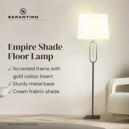 Sarantino Classic Floor Lamp with Empire Shade-Home & Garden > Lighting-Koala Lamps and Lighting