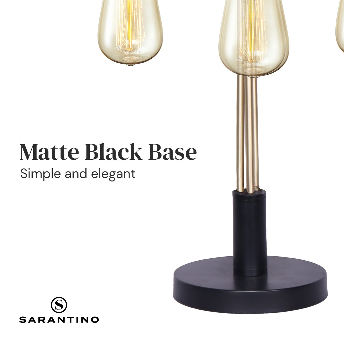 Sarantino Exposed Bulb Industrial Table Lamp-Home & Garden > Lighting-Koala Lamps and Lighting