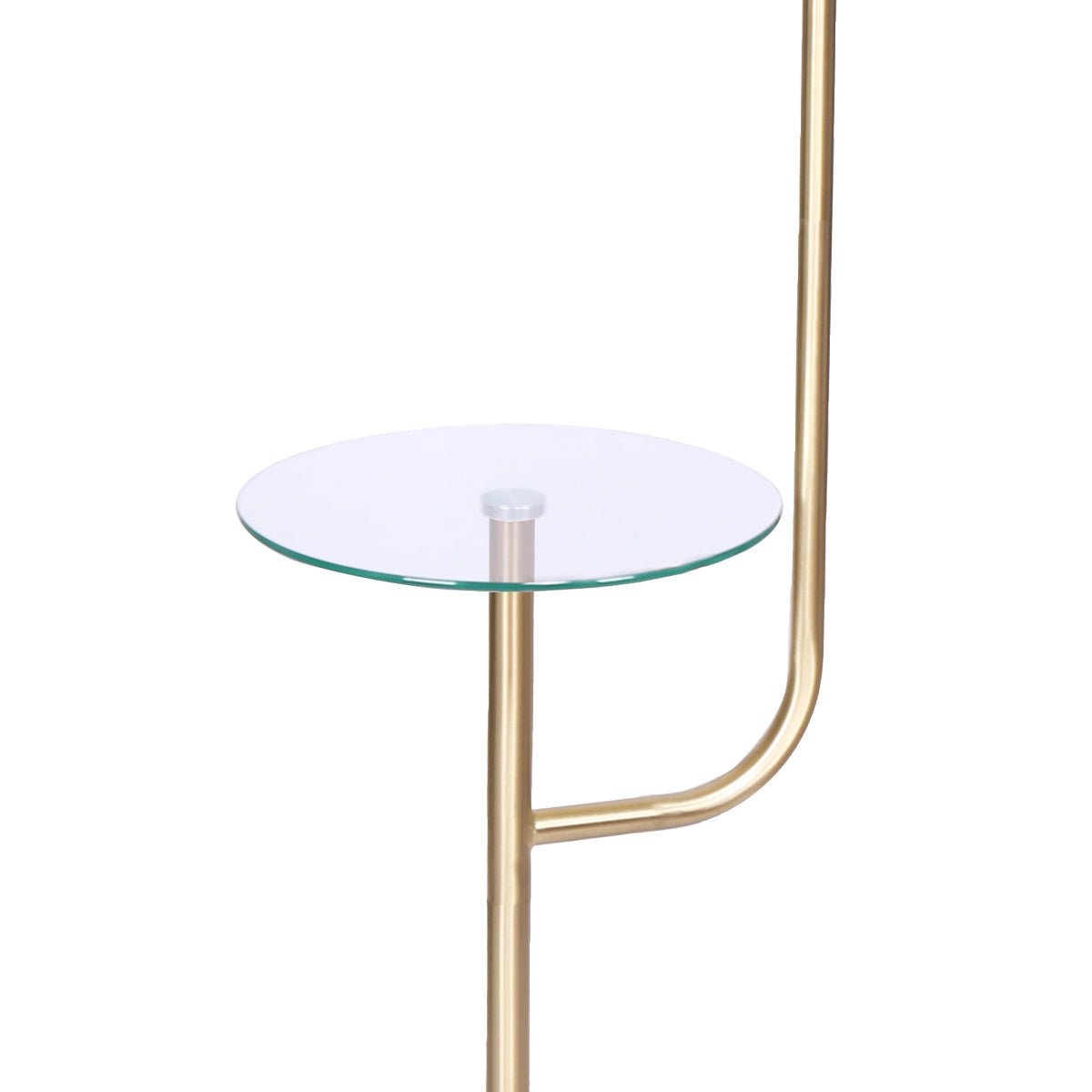 Sarantino Glass End Brass Finish Table Top Floor Lamp-Home & Garden > Lighting-Koala Lamps and Lighting