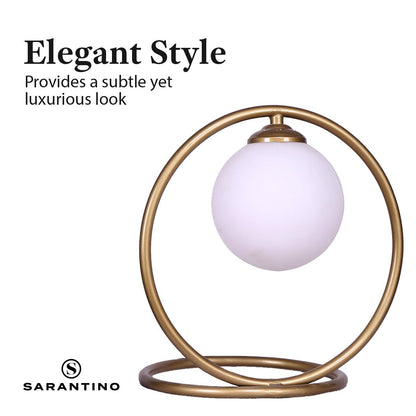 Sarantino Gold Metal Table Lamp-Home & Garden > Lighting-Koala Lamps and Lighting