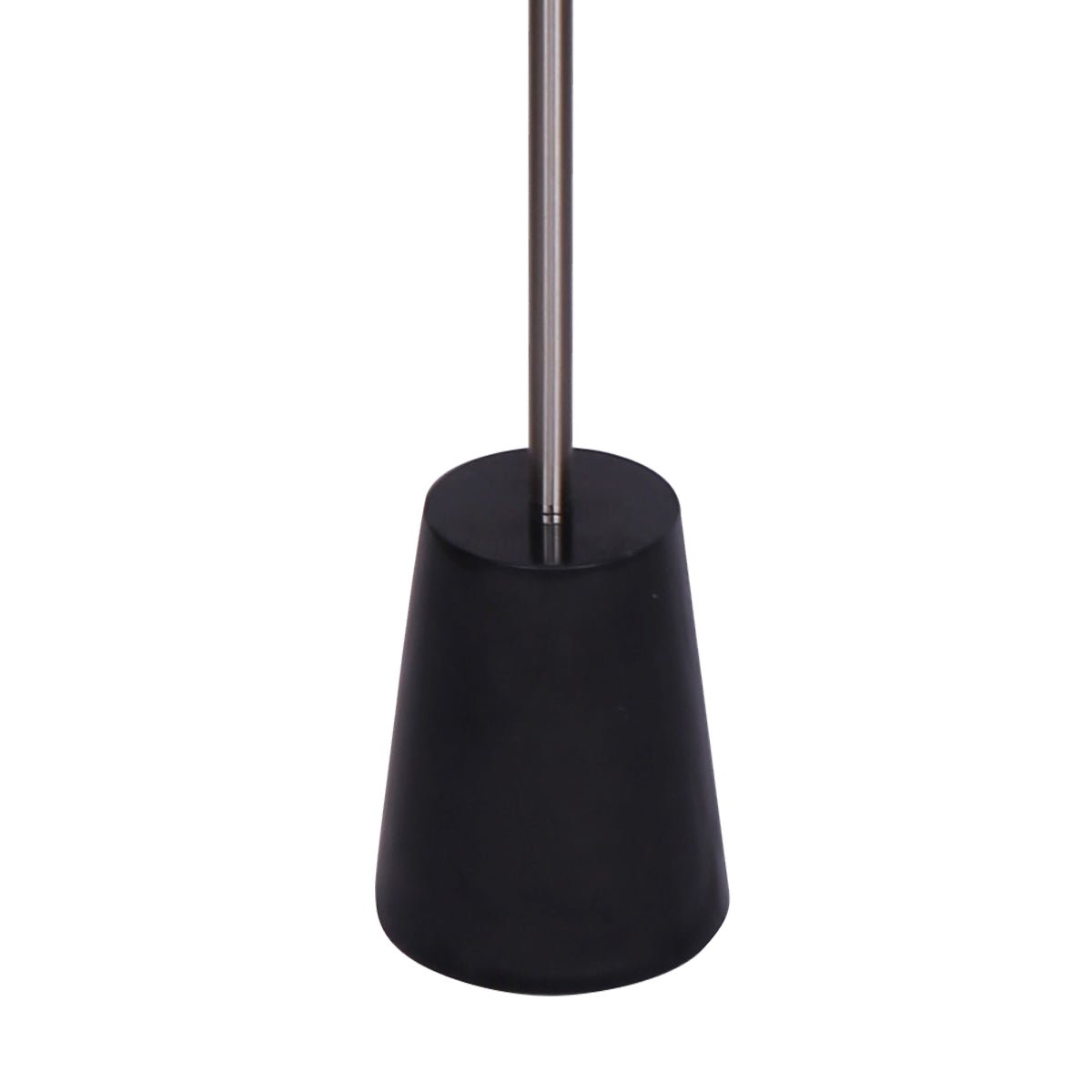 Sarantino Metal Floor Lamp Nickel Finish with Black Marble Base-Home & Garden > Lighting-Koala Lamps and Lighting