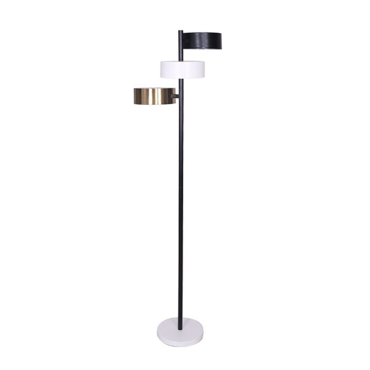 Sarantino Metal Floor Lamp with 3 Swirl Shades-Home & Garden > Lighting-Koala Lamps and Lighting