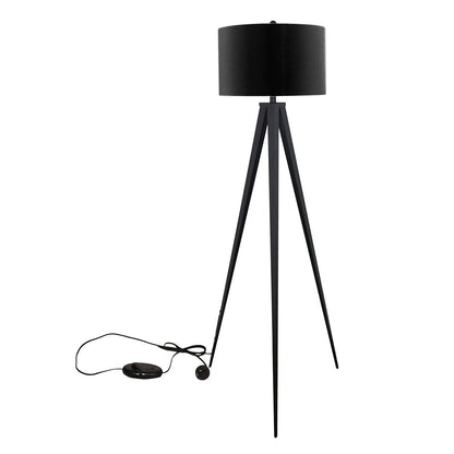 Sarantino Minimalist Modern Tripod Floor Lamp Black-Home & Garden > Lighting-Koala Lamps and Lighting