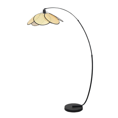 Sarantino Minimalist Synthetic Rattan Floor Lamp-Home & Garden > Lighting-Koala Lamps and Lighting