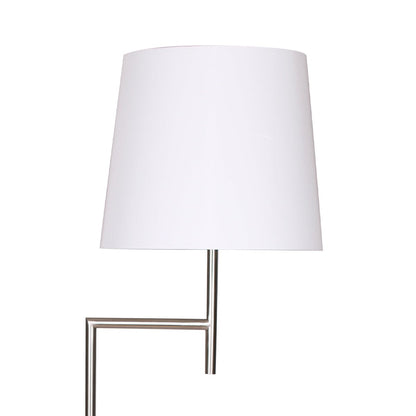 Sarantino Nickel Metal Arc Floor Lamp-Home & Garden > Lighting-Koala Lamps and Lighting