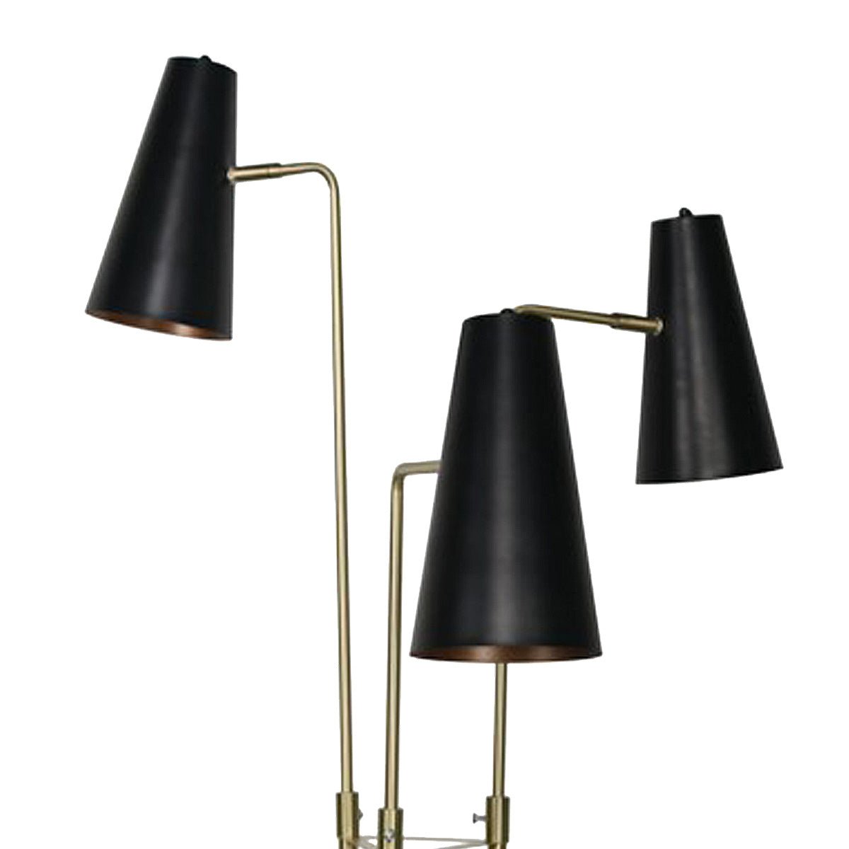 Sarantino Three Metal Shade Floor Lamp-Home & Garden > Lighting-Koala Lamps and Lighting