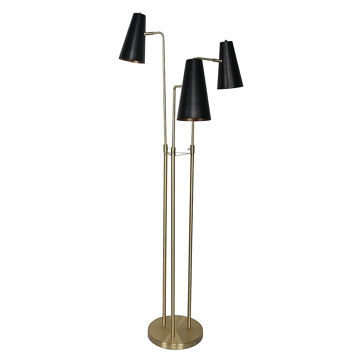 Sarantino Three Metal Shade Floor Lamp-Home & Garden > Lighting-Koala Lamps and Lighting