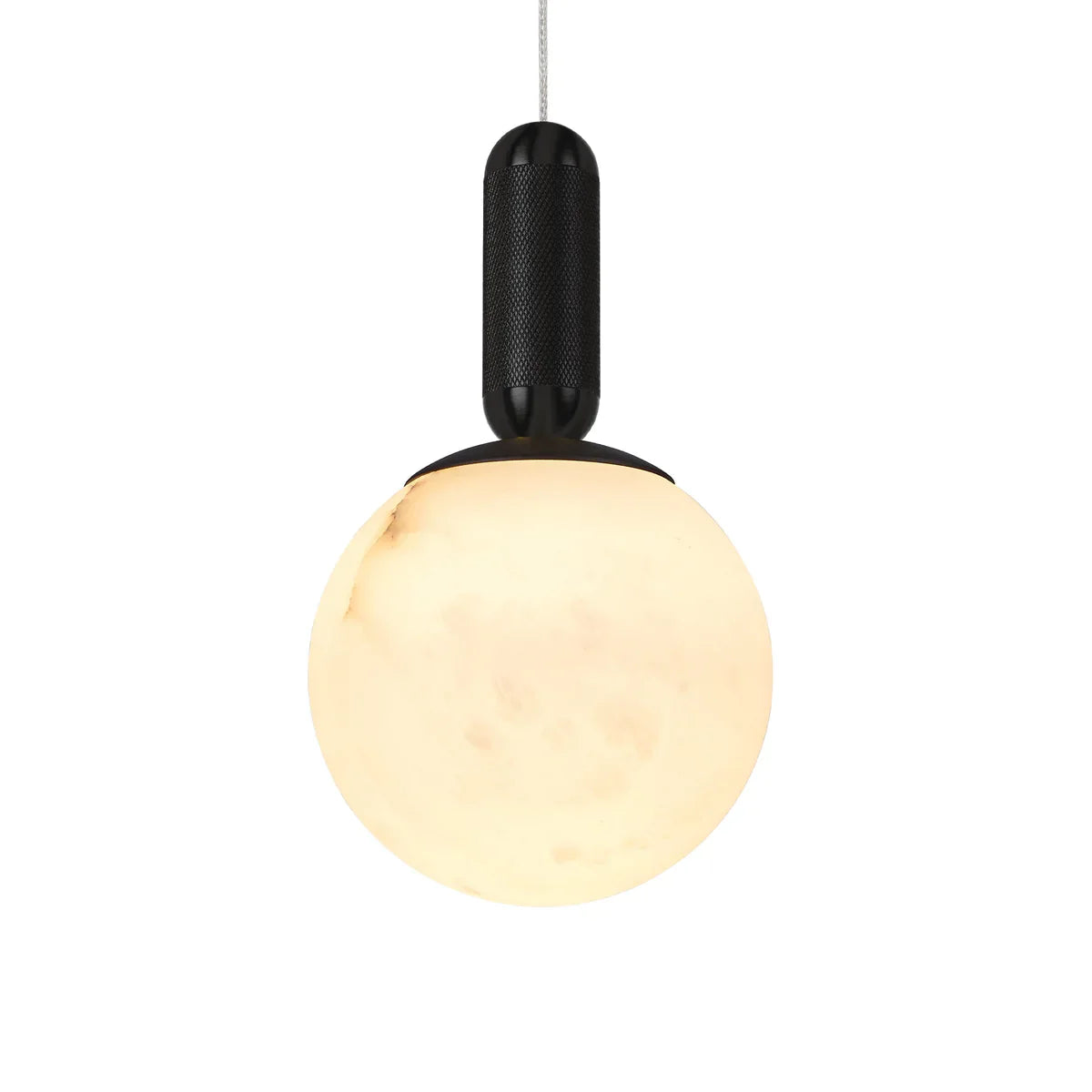 SATURN Black Spanish Marble LED Pendant Light